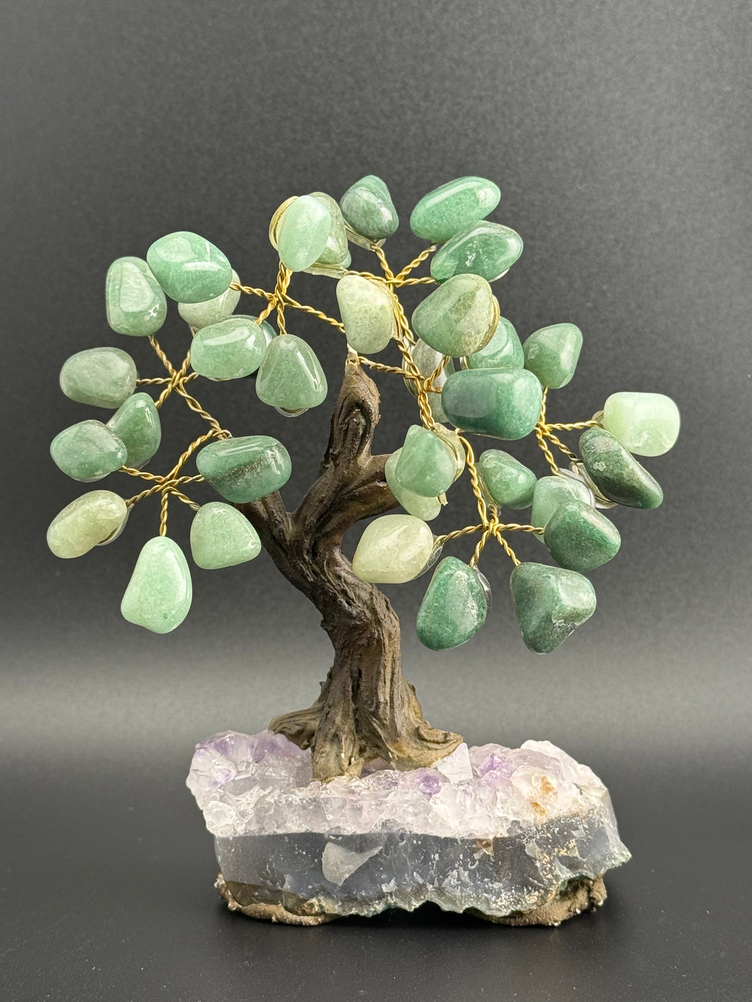 Authentic Brazilian Crystal Tree of Life on Amethyst Base (Small)