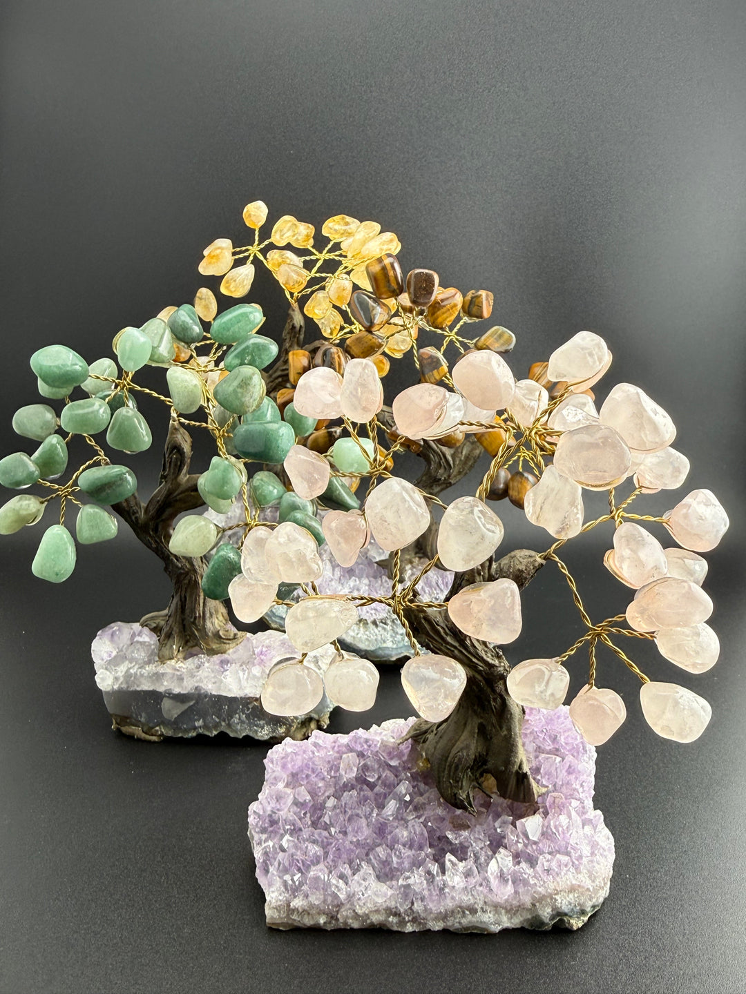 Authentic Brazilian Crystal Tree of Life on Amethyst Base (Small)