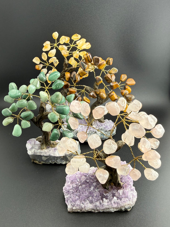 Authentic Brazilian Crystal Tree of Life on Amethyst Base (Small)