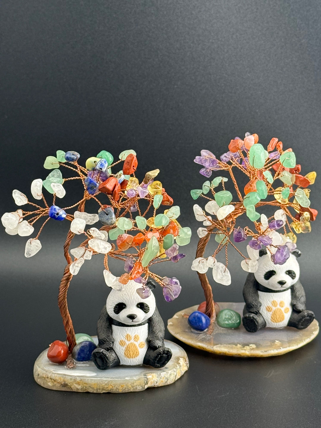 Peaceful Panda Crystal Tree of Life