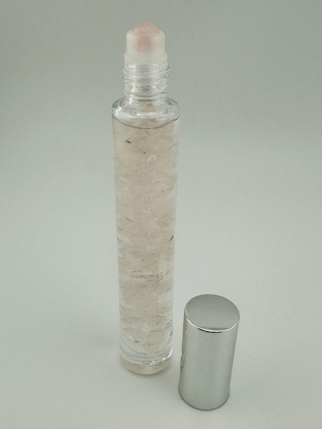 Lavender Love - Rose Quartz Infused Crystal Roll-On (Heart Chakra)