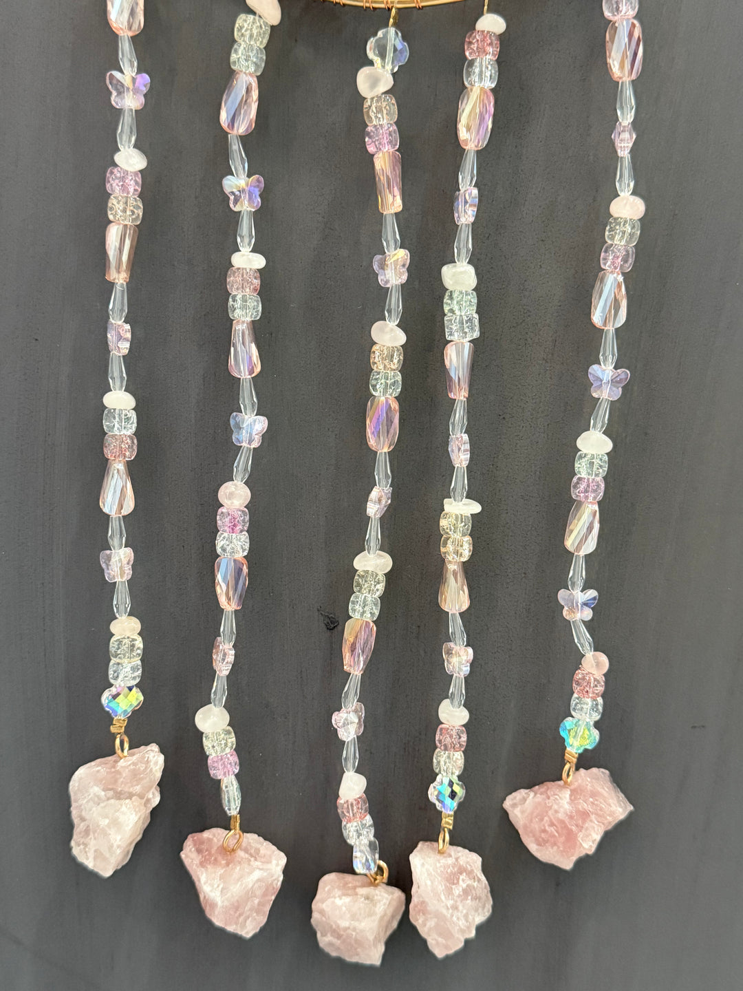 Rose Quartz Moon Sun Catcher