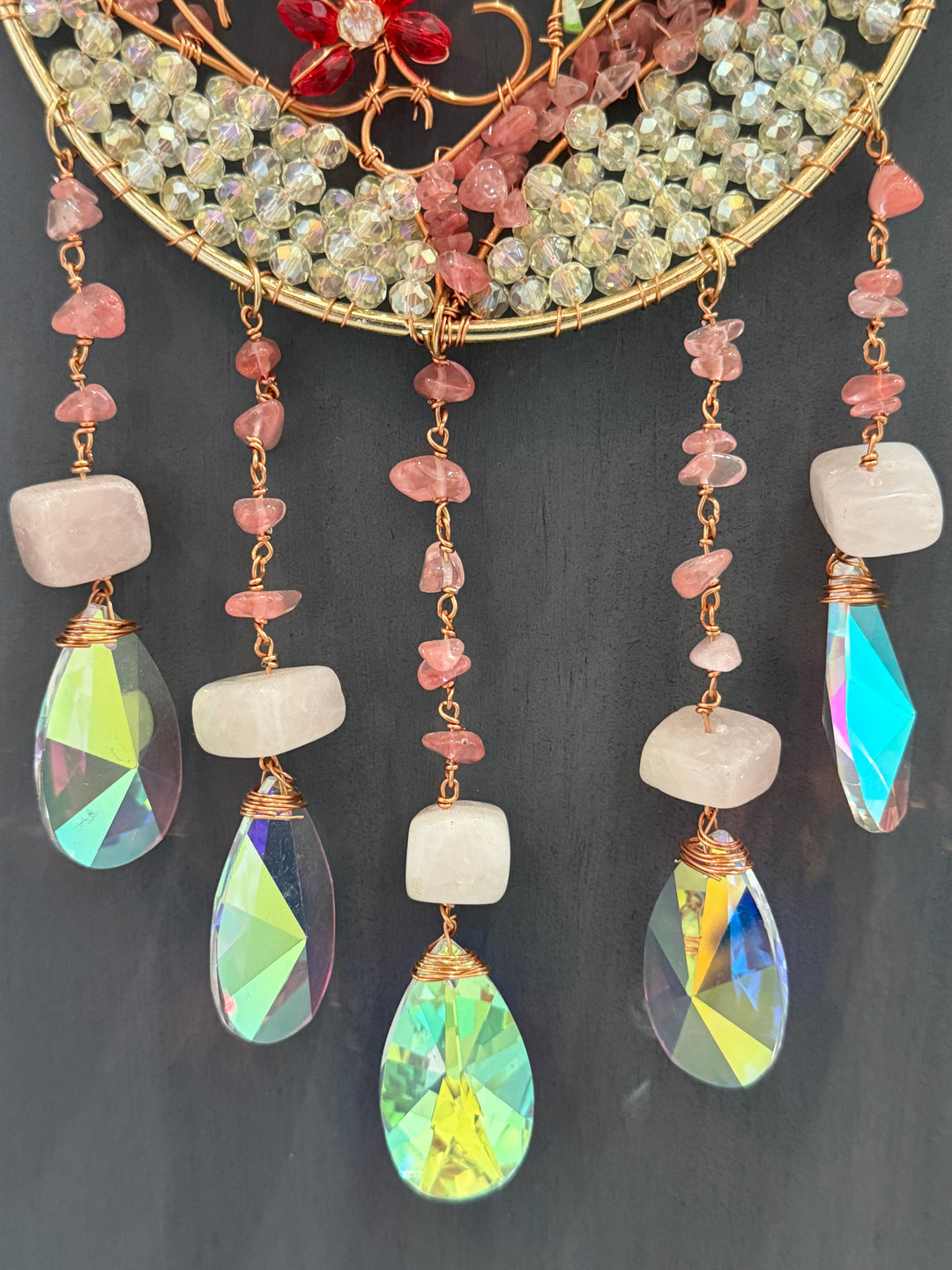 Eternal Love Crystal Heart Sun catcher