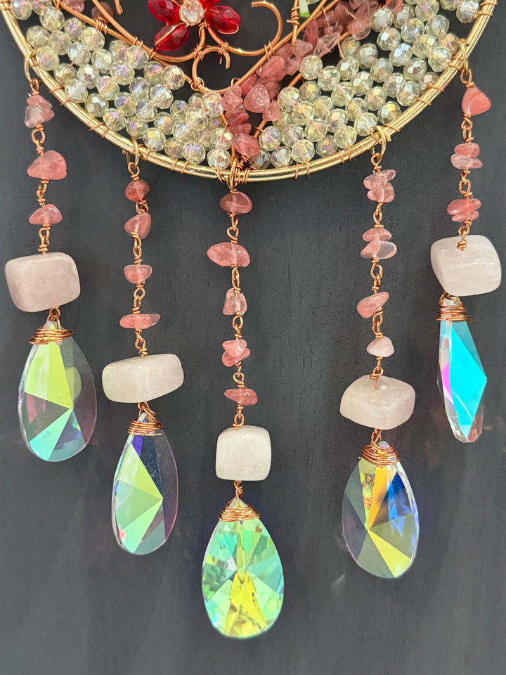 Eternal Love Crystal Heart Sun catcher