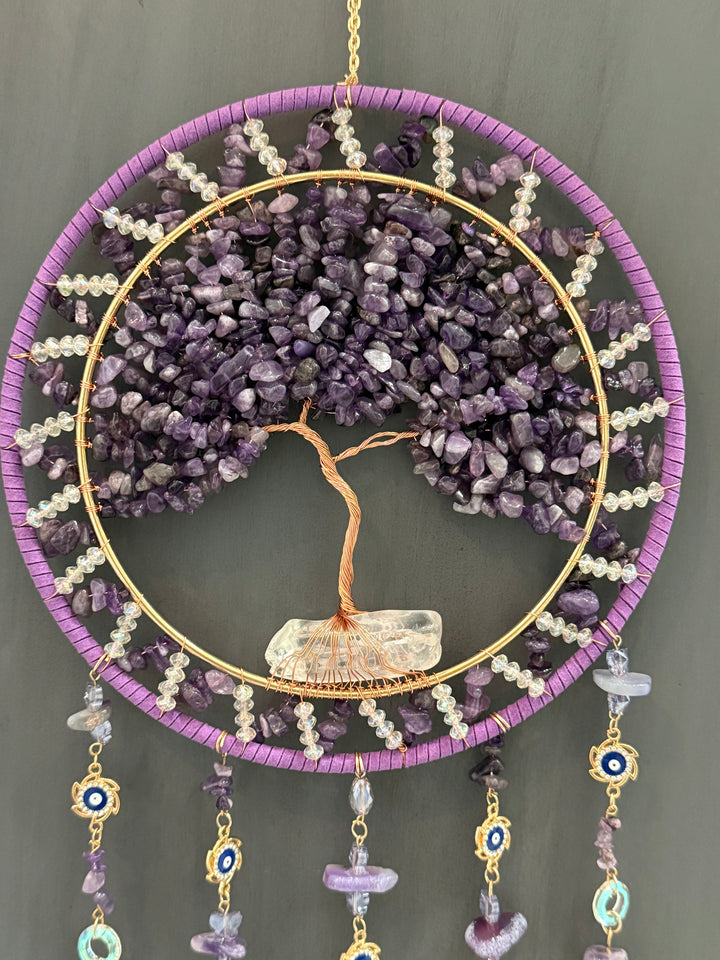 Amethyst Serenity Tree of Life Suncatcher (Extra Large)