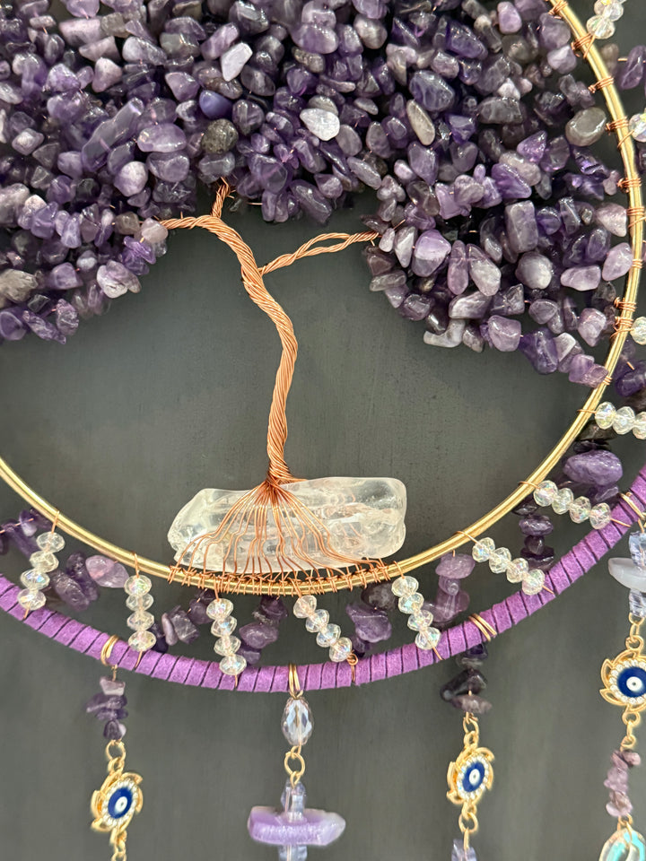 Amethyst Serenity Tree of Life Suncatcher (Extra Large)