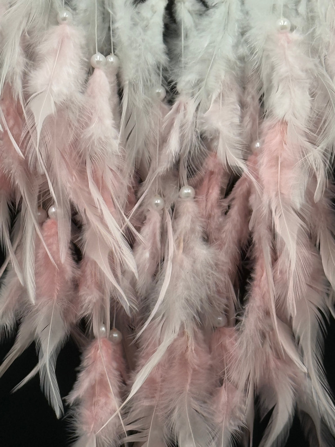 Tree of Love Dream Catcher – Rose Quartz, Carnelian, and Pearl Elegance