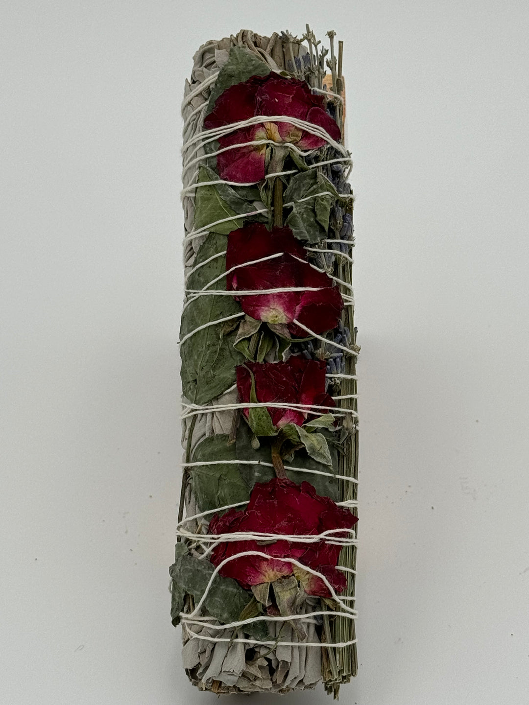 Serenity Blooms - 7" Sage Stick Infused with Red Roses, Lavender, and White Sage