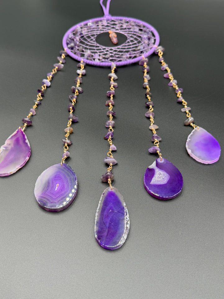 Amethyst & Agate Serenity Sun & Dream Catcher