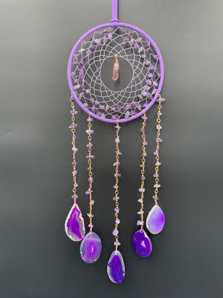 Amethyst & Agate Serenity Sun & Dream Catcher