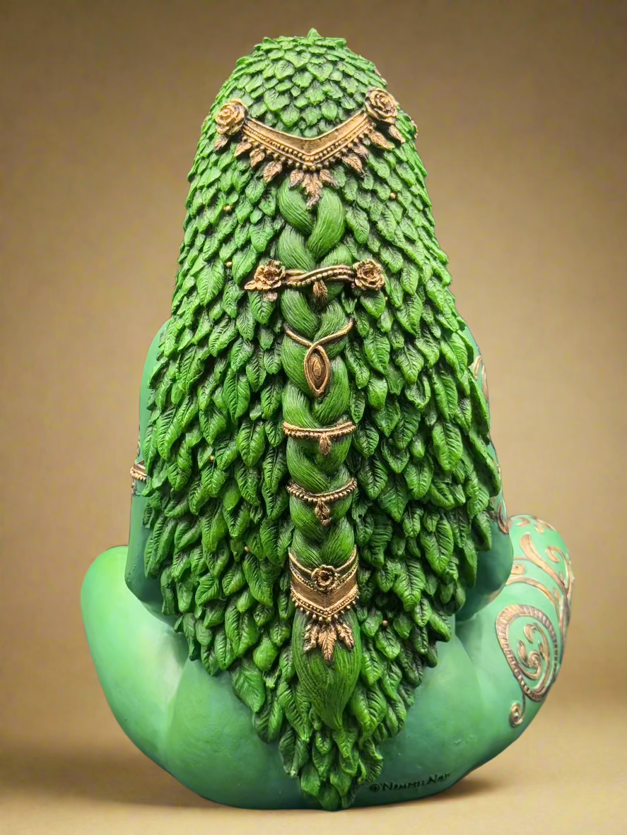 Large/Small Hand-painted "Gaia" Mother Earth Polyresin Statue