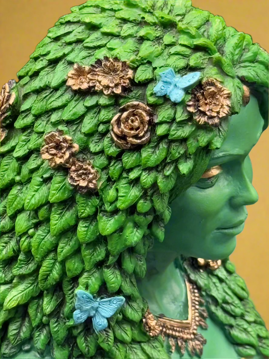 Large/Small Hand-painted "Gaia" Mother Earth Polyresin Statue