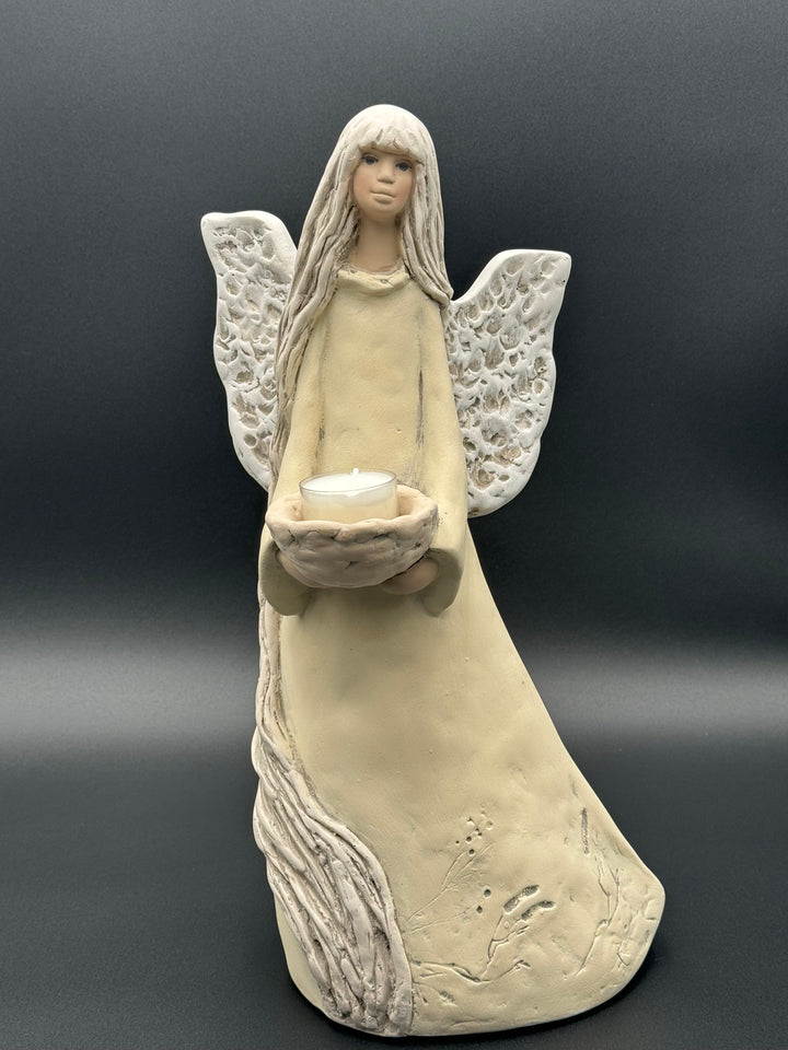 Vivartis Angel- Golden Serenity - The Candle-Bearer Angel (425W)