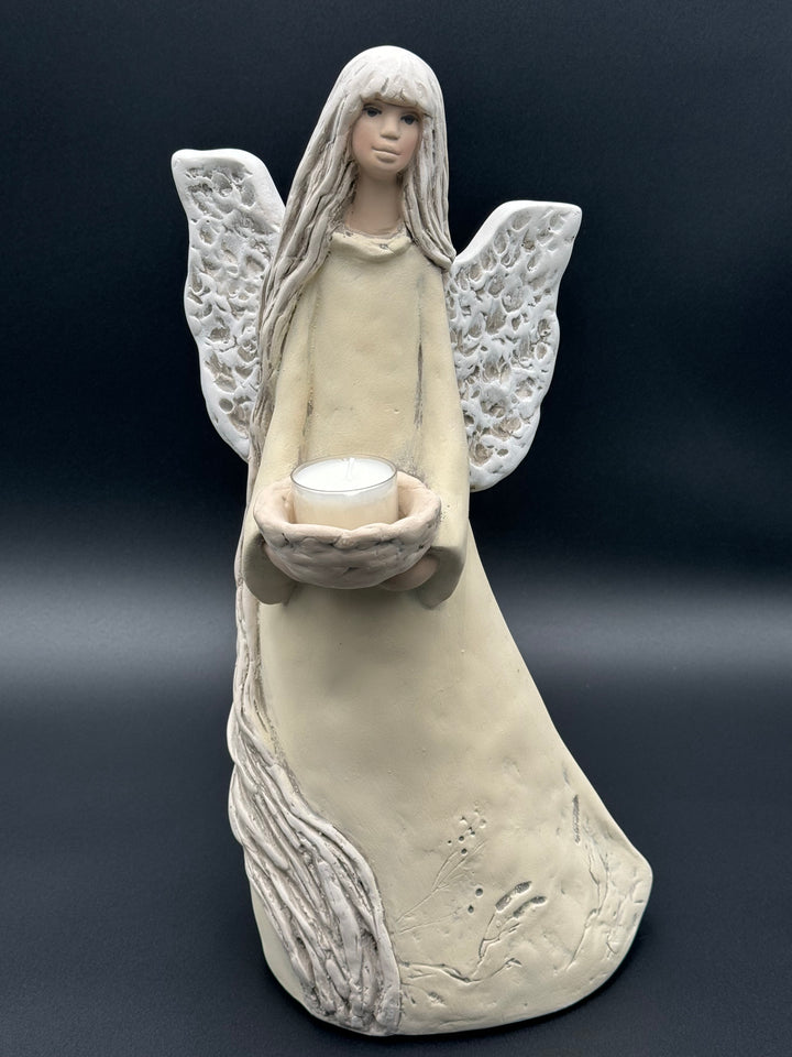 Vivartis Angel- Golden Serenity - The Candle-Bearer Angel (425W)