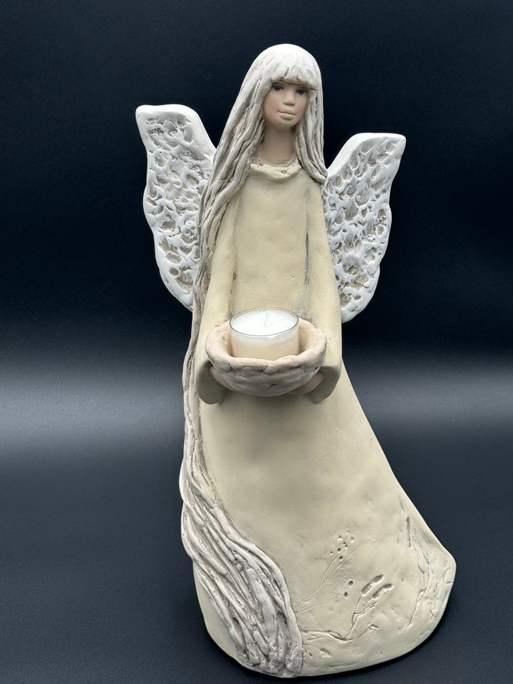 Vivartis Angel- Golden Serenity - The Candle-Bearer Angel (425W)