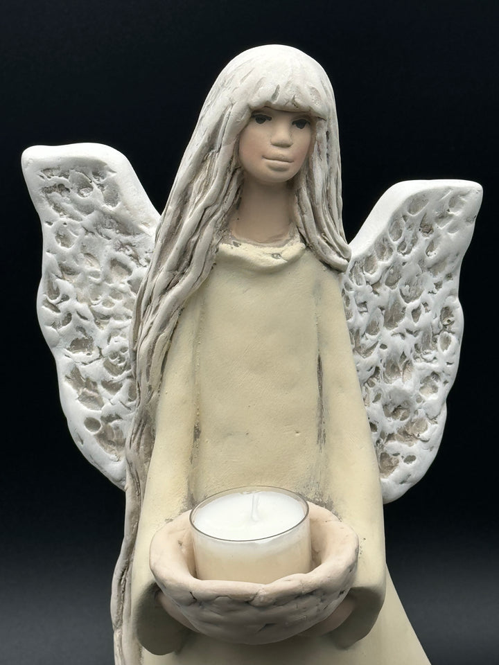 Vivartis Angel- Golden Serenity - The Candle-Bearer Angel (425W)