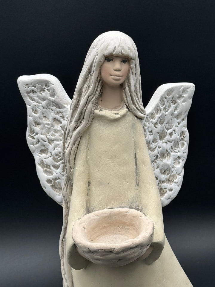 Vivartis Angel- Golden Serenity - The Candle-Bearer Angel (425W)