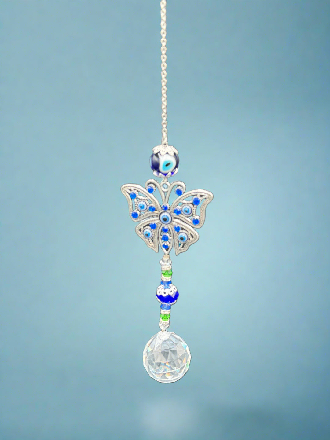 Azure Wing Harmony Crystal Sun Catcher