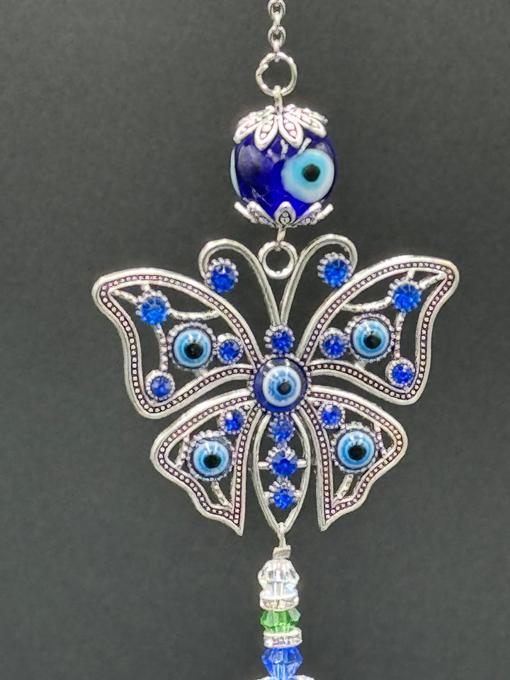Azure Wing Harmony Crystal Sun Catcher