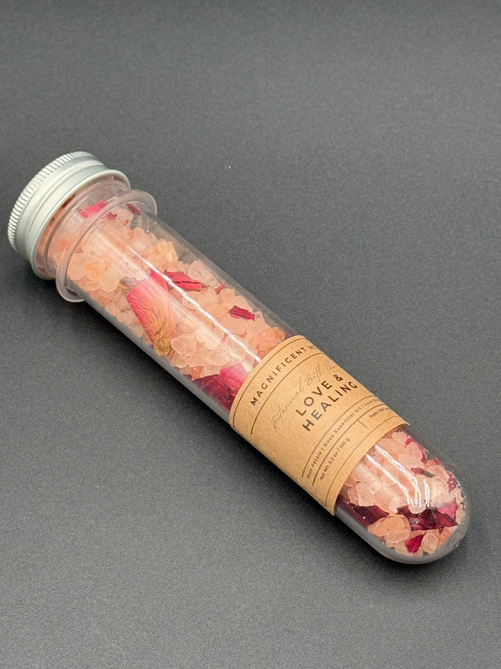 Love and Healing bath salts for self-care gift box