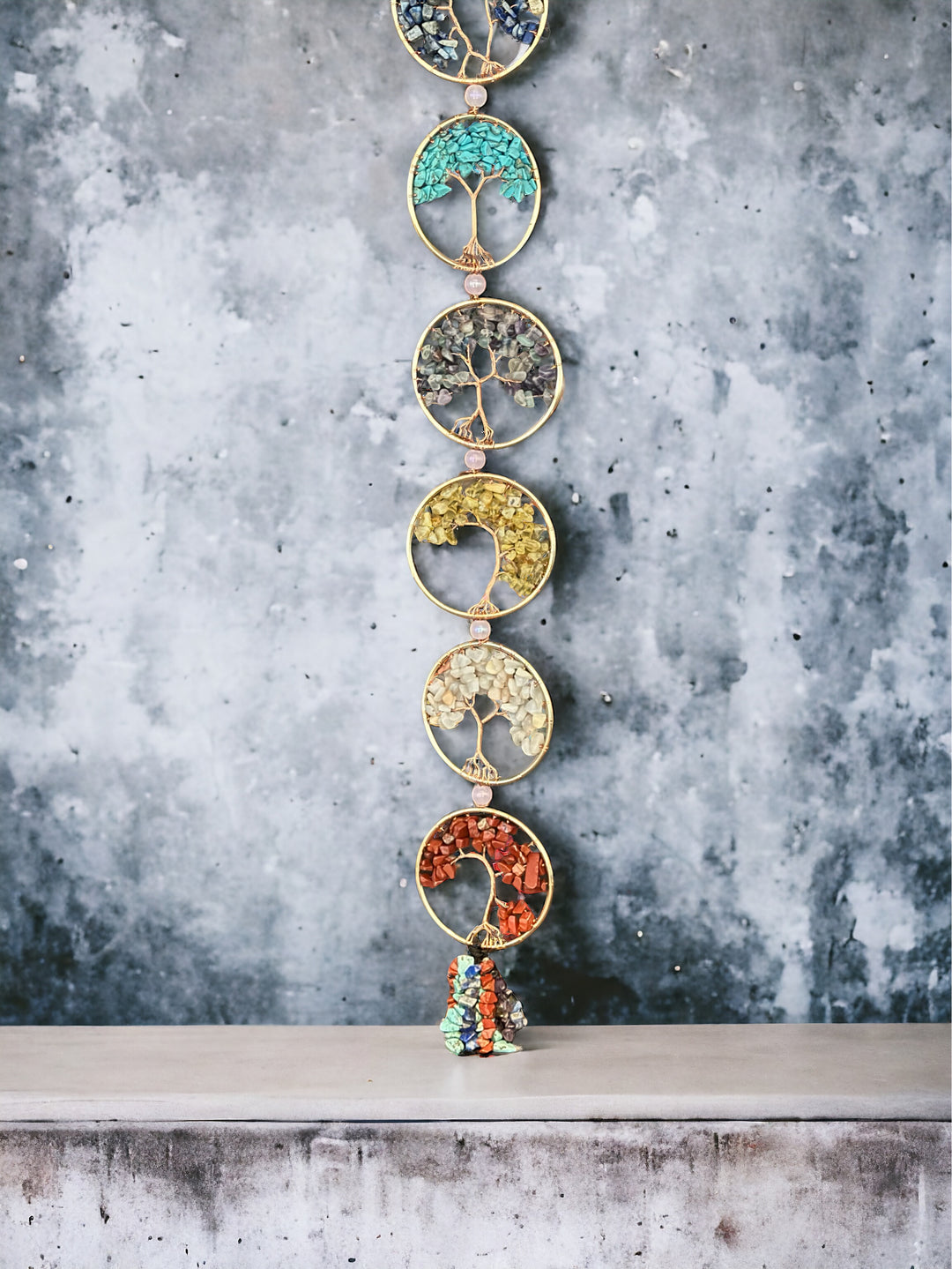 7 Chakras Tree of Life Dream Catcher Wall Decor