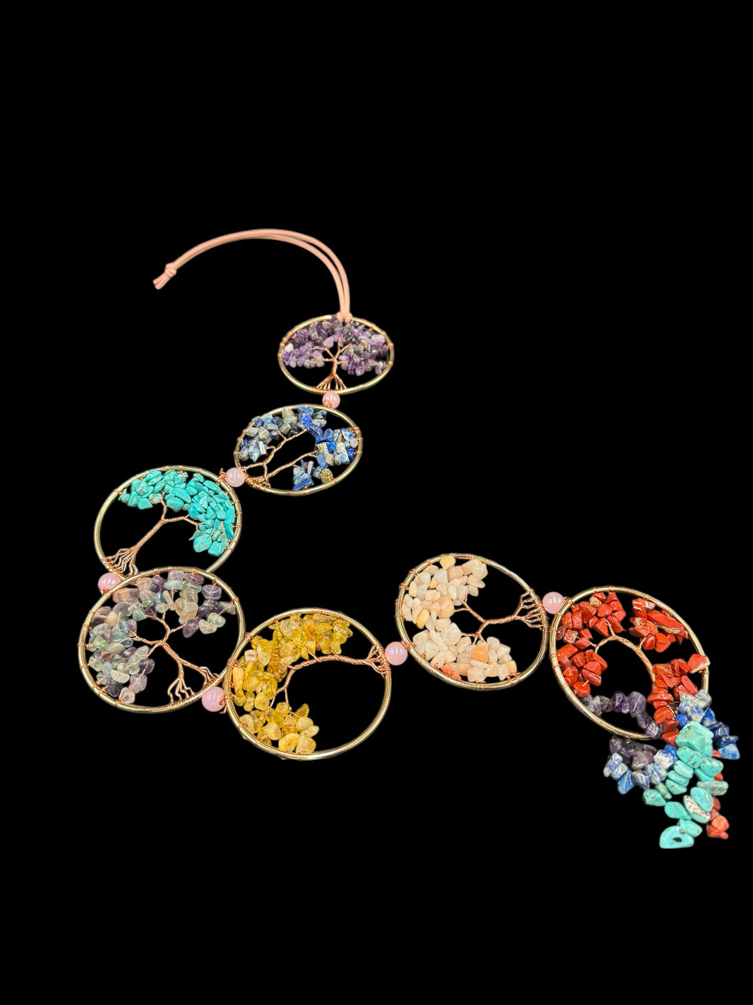 7 Chakras Tree of Life Dream Catcher Wall Decor