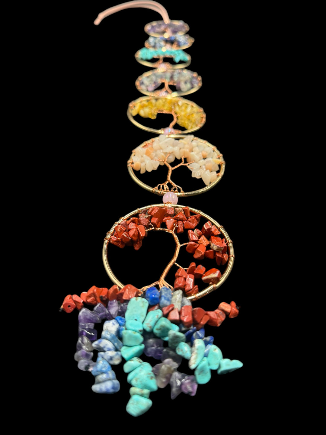 7 Chakras Tree of Life Dream Catcher Wall Decor