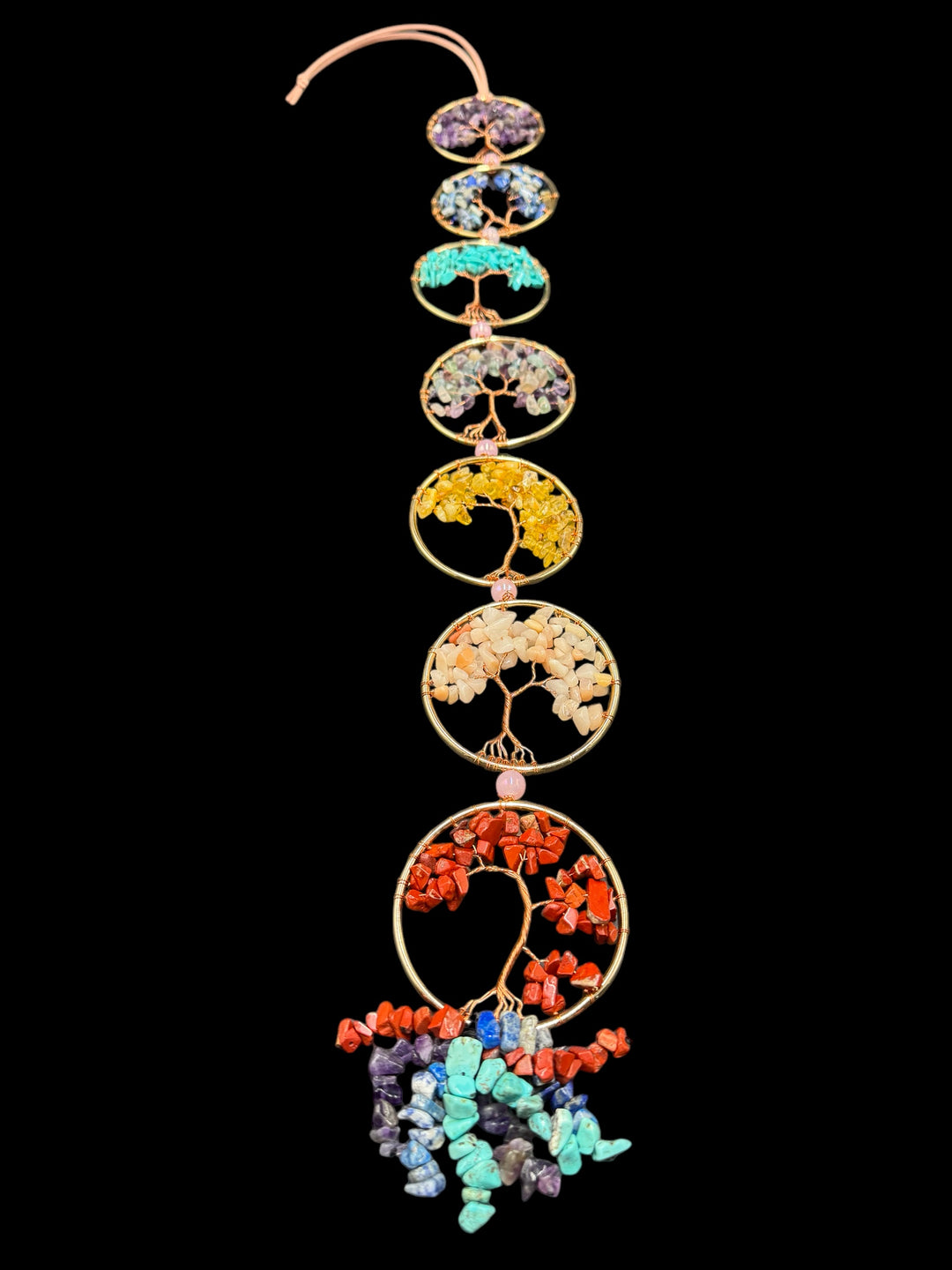 7 Chakras Tree of Life Dream Catcher Wall Decor