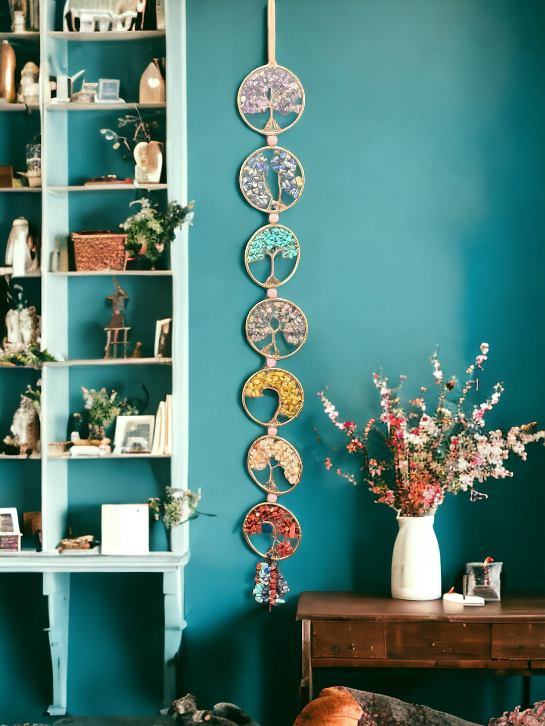 7 Chakras Tree of Life Dream Catcher Wall Decor