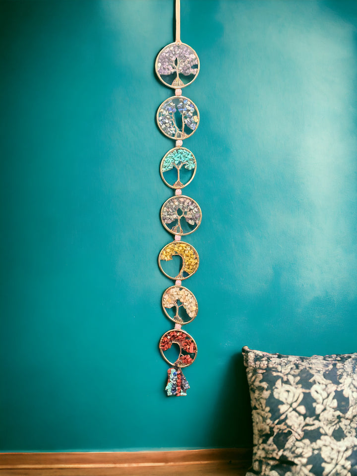 7 Chakras Tree of Life Dream Catcher Wall Decor