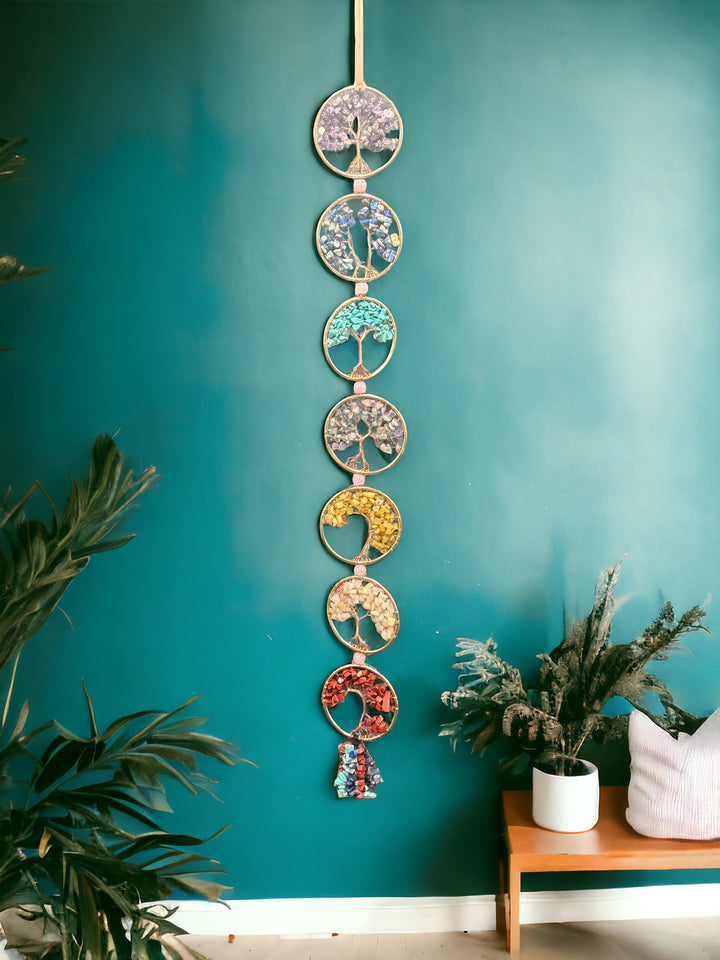 7 Chakras Tree of Life Dream Catcher Wall Decor