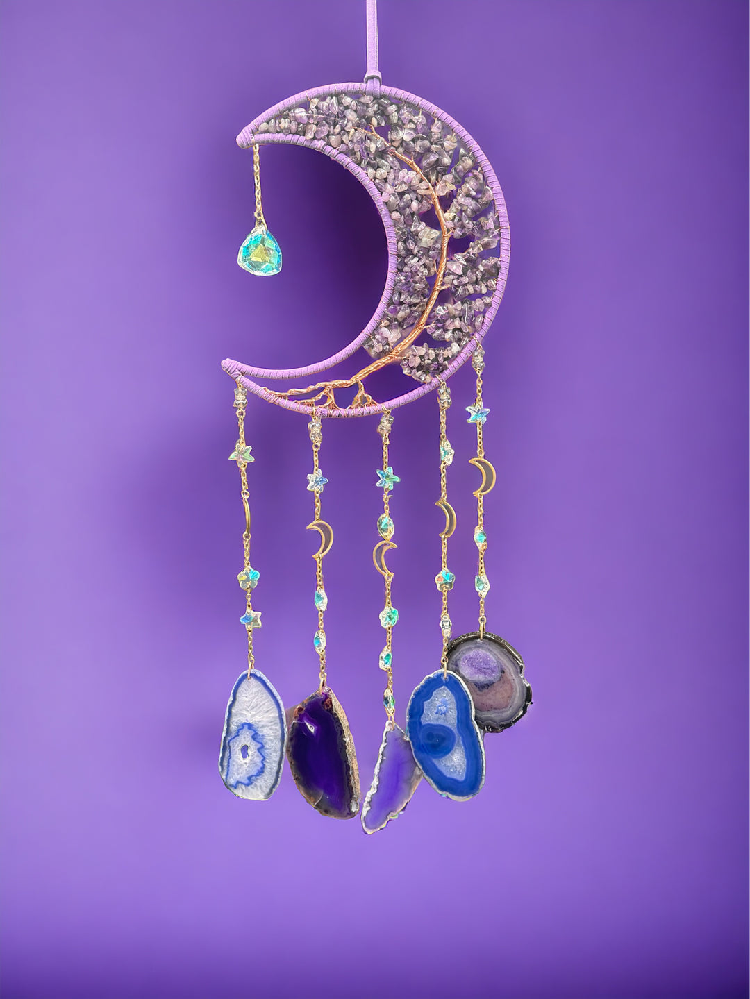 Amethyst Moon Dream Catcher & Sun catcher