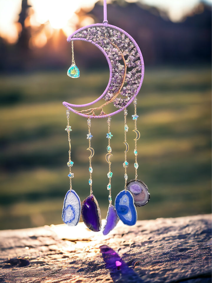 Amethyst Moon Dream Catcher & Sun catcher