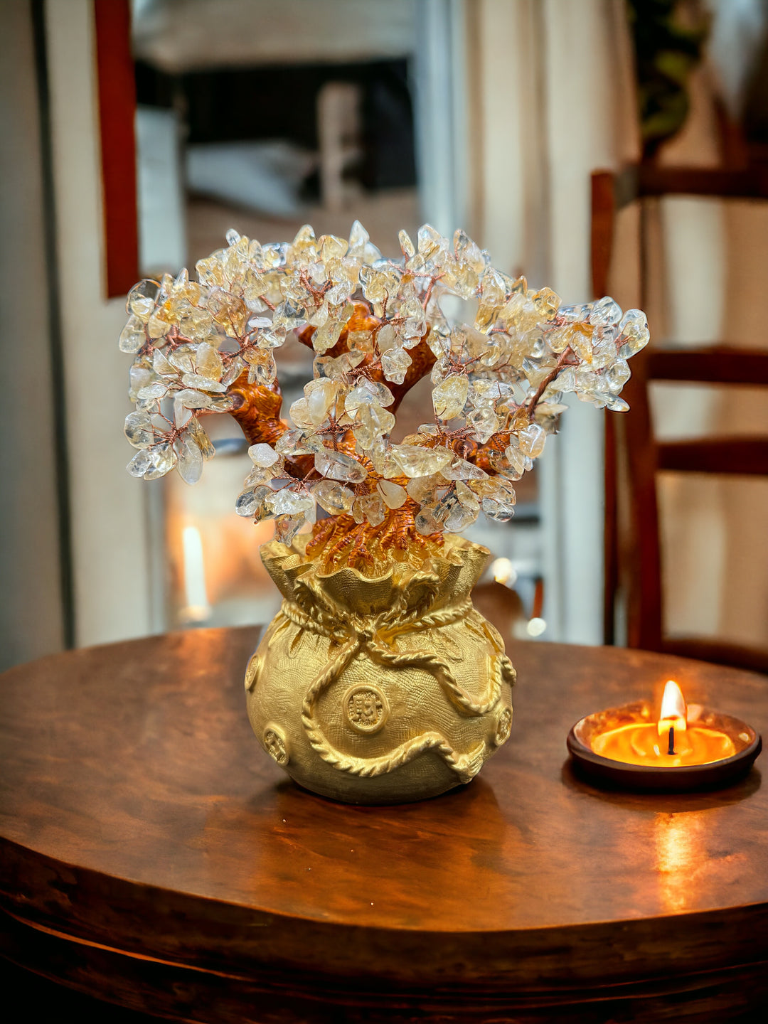Stunning Golden Prosperity Citrine Tree