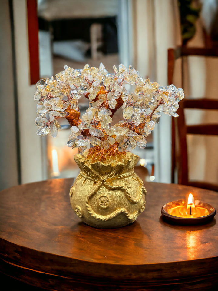 Stunning Golden Prosperity Citrine Tree