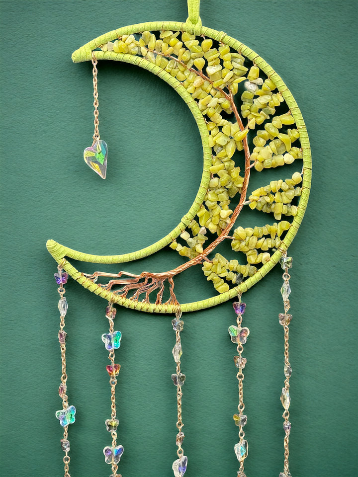 Southern Jade/Serpentine Moon Dream Catcher