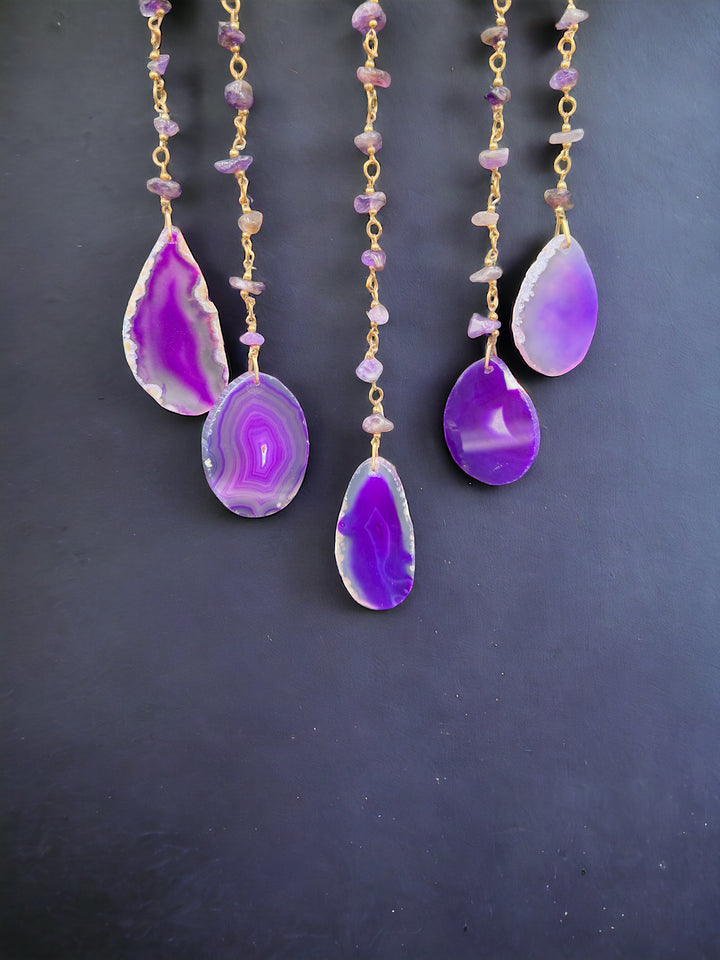 Amethyst & Agate Serenity Sun & Dream Catcher