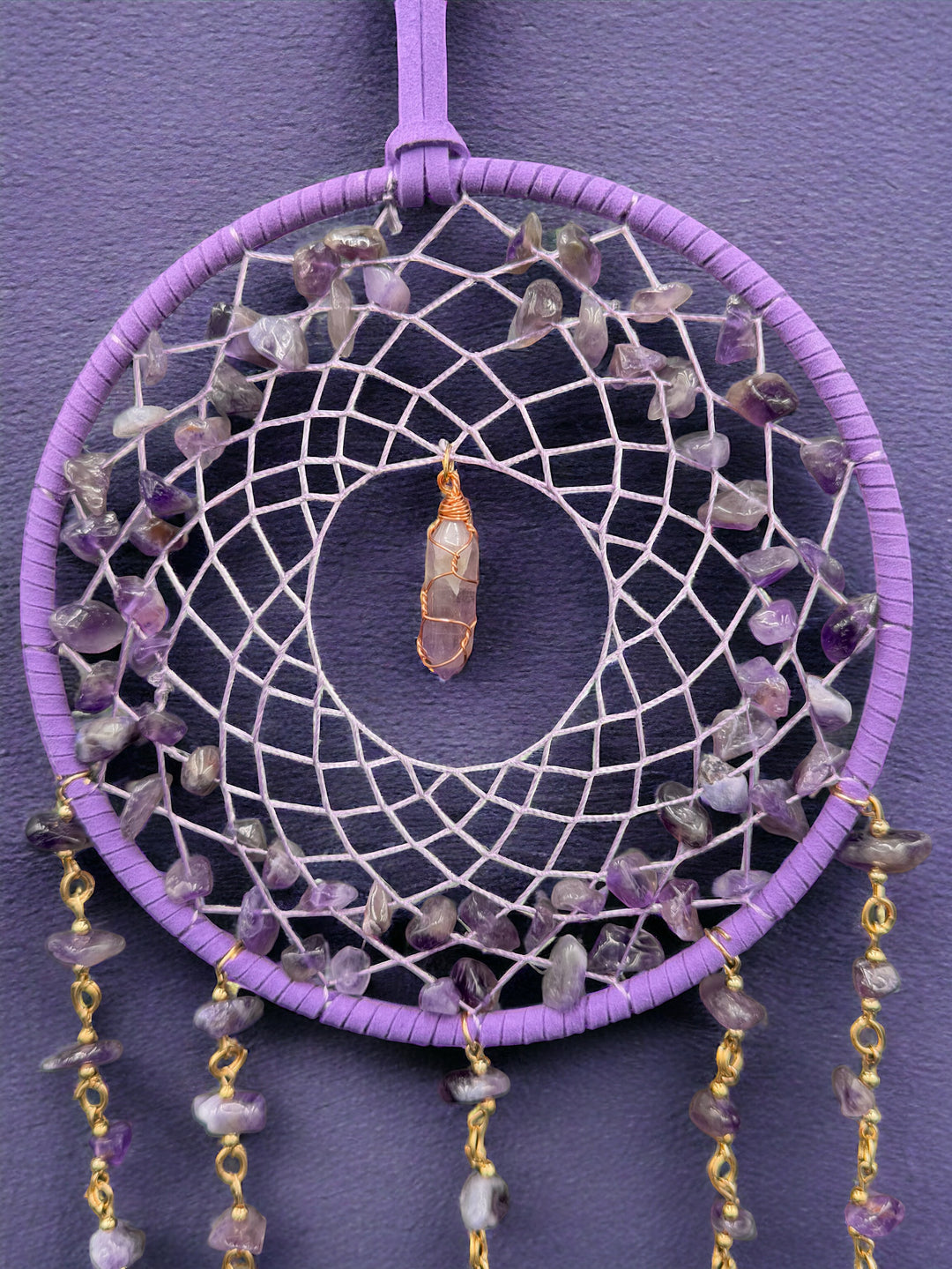 Amethyst & Agate Serenity Sun & Dream Catcher