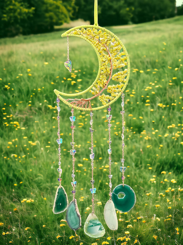 Southern Jade/Serpentine Moon Dream Catcher – Magnificent Me