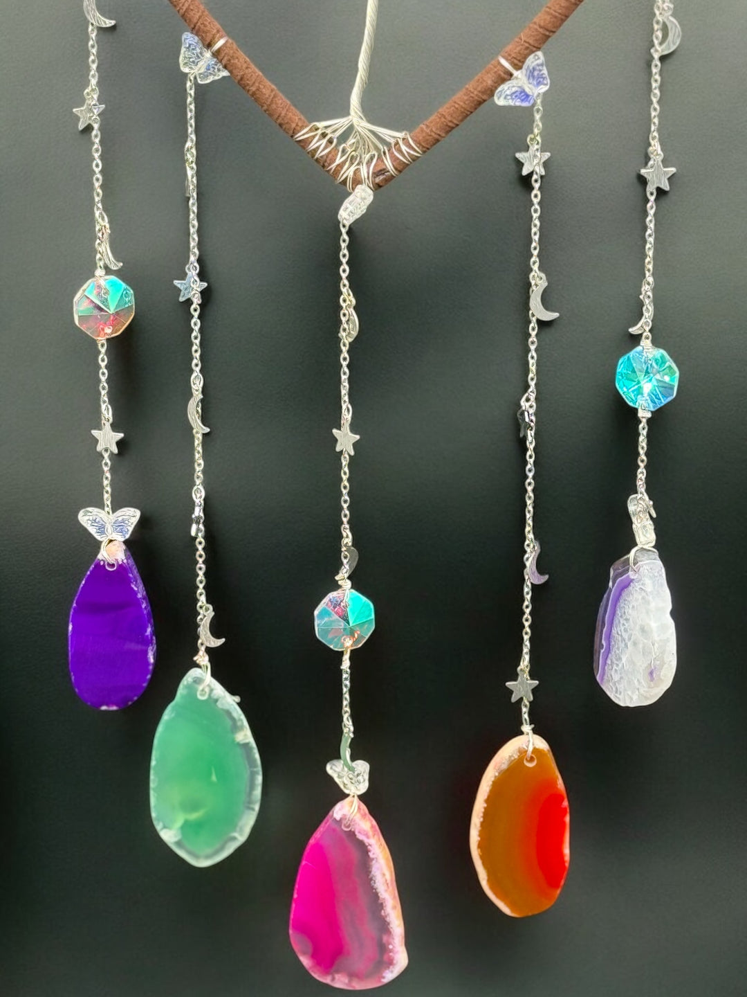 Celestial Harmony 7 Chakra Heart Sun Catcher