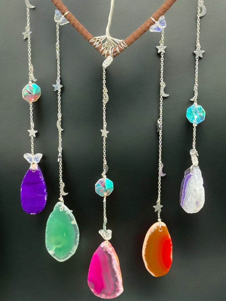 Celestial Harmony 7 Chakra Heart Sun Catcher