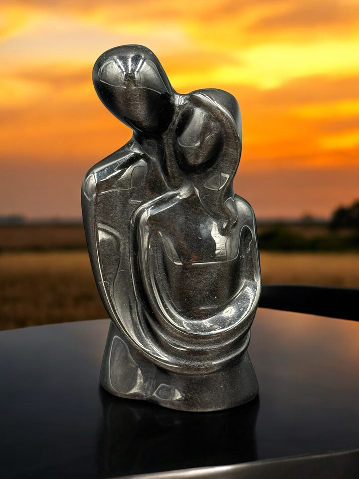 Eternal Embrace – Sacred Lovers Crystal Carving