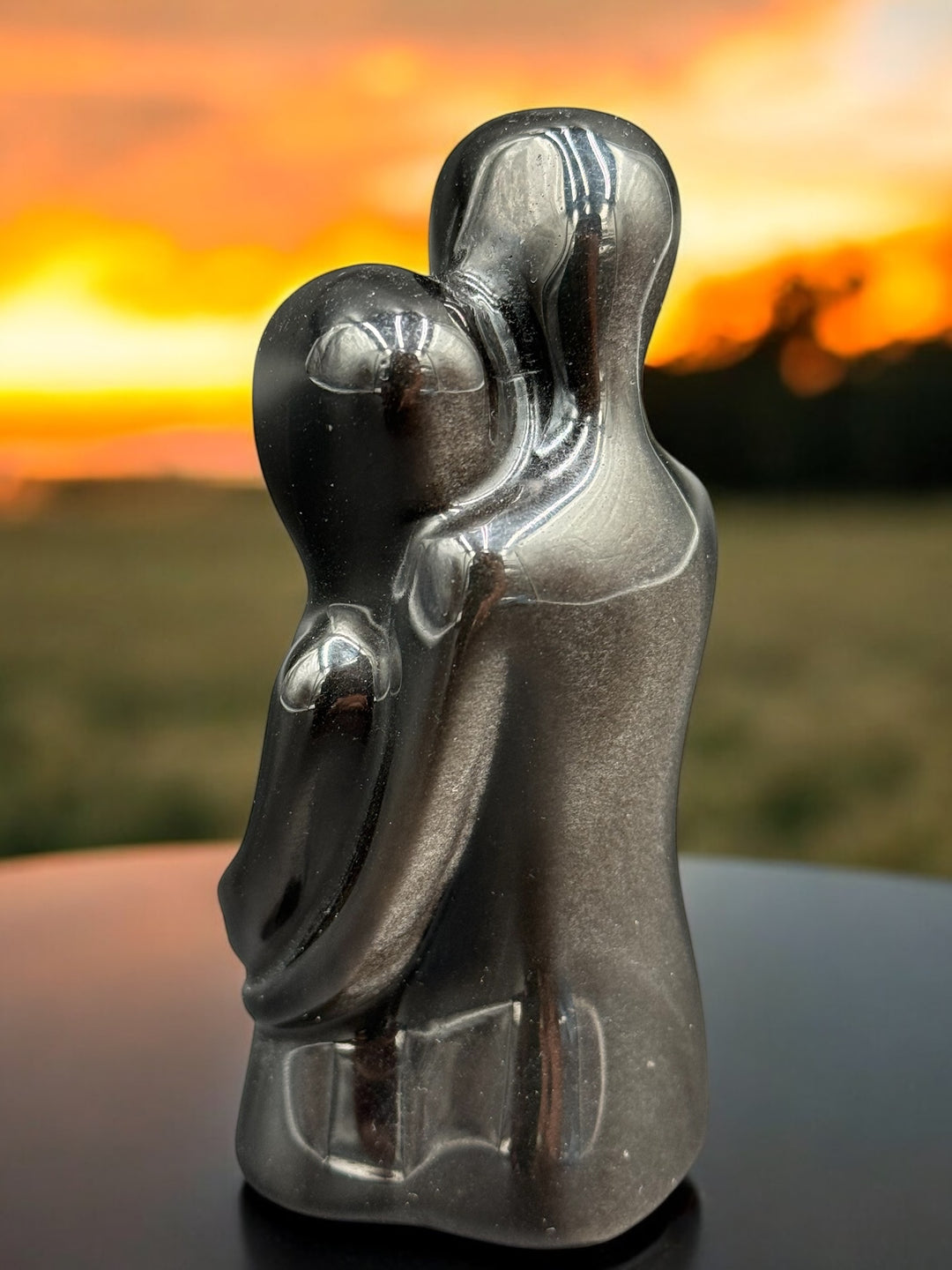 Eternal Embrace – Sacred Lovers Crystal Carving