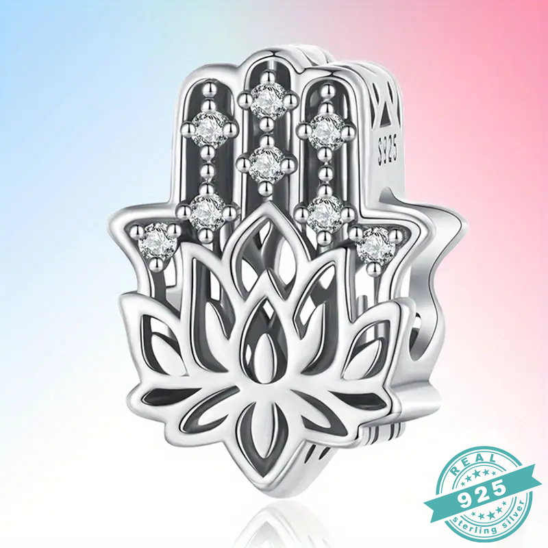 925 Sterling Silver With White & Blue Zircon Charms Collection (SS)