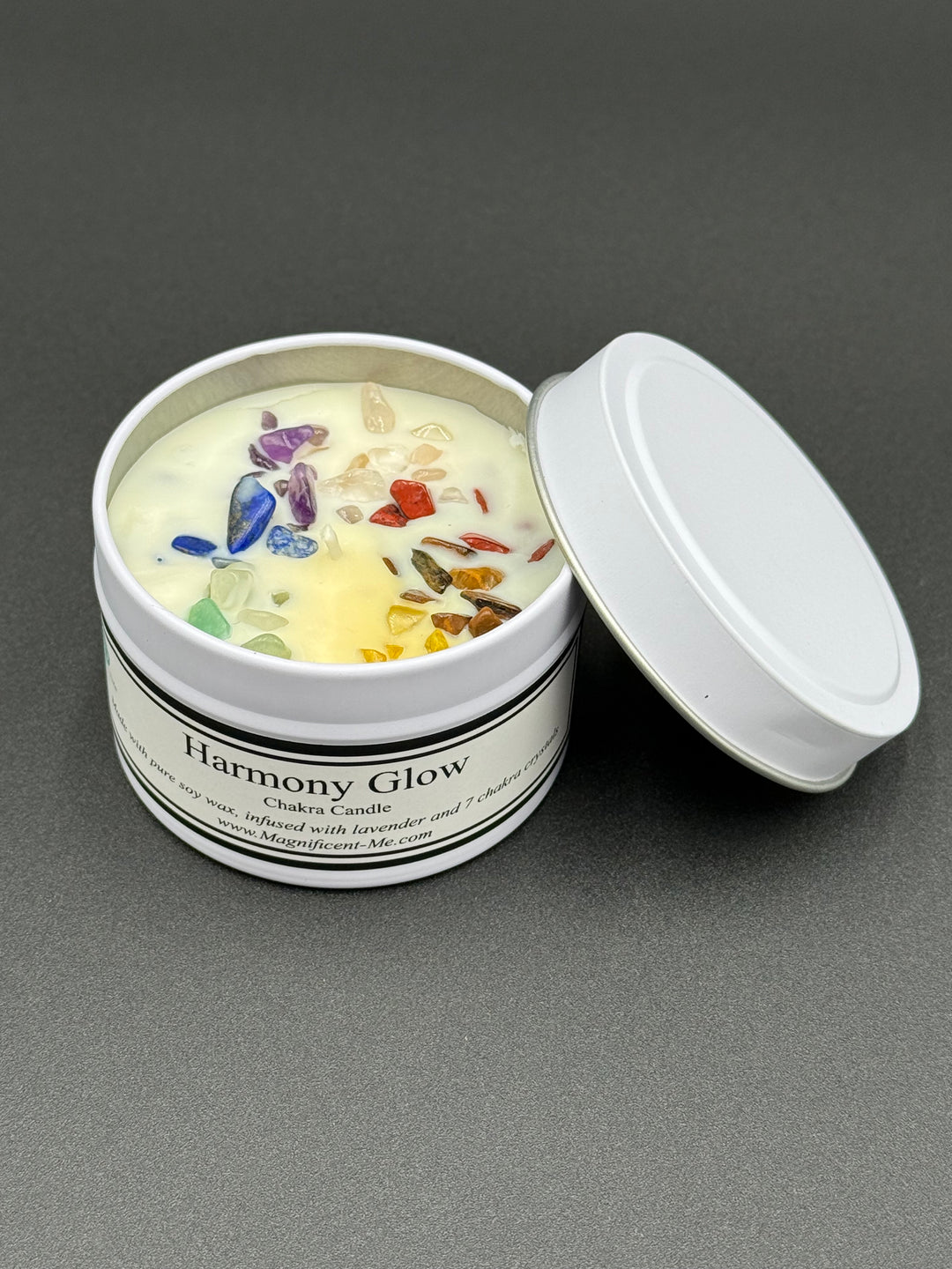 Harmony Glow Chakra Candle for meditation, healing rituals and energy balancing