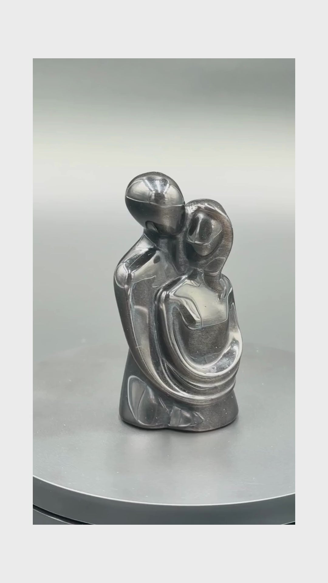 Eternal Embrace – Sacred Lovers Crystal Carving