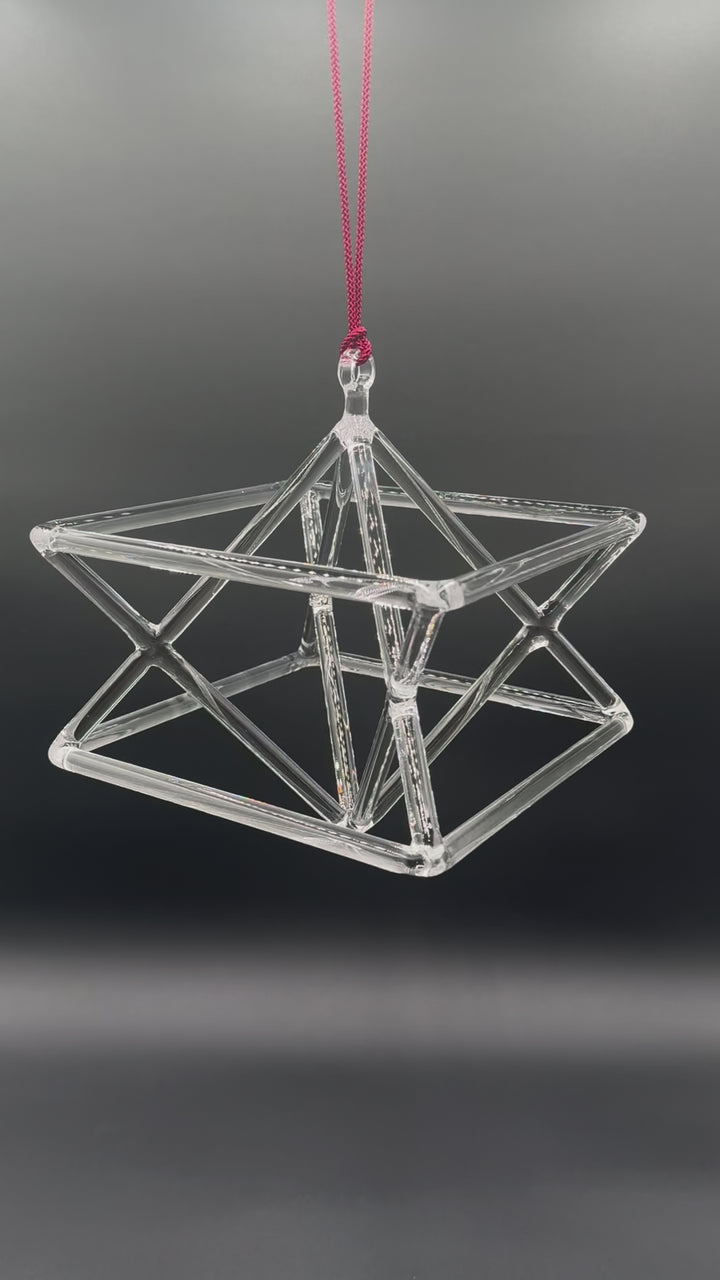 8" Pure Quartz Crystal Merkaba with Free $120 Carrying Case