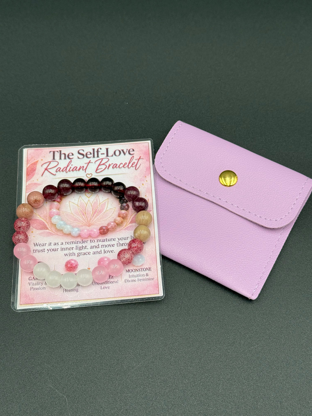 Self-Love Radiant crystal bracelet for breakup healing ritual