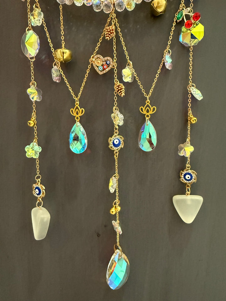 Ethereal Spider Crystal Sun Catcher – Protection, Spiritual Wall Décor & Energy Harmony